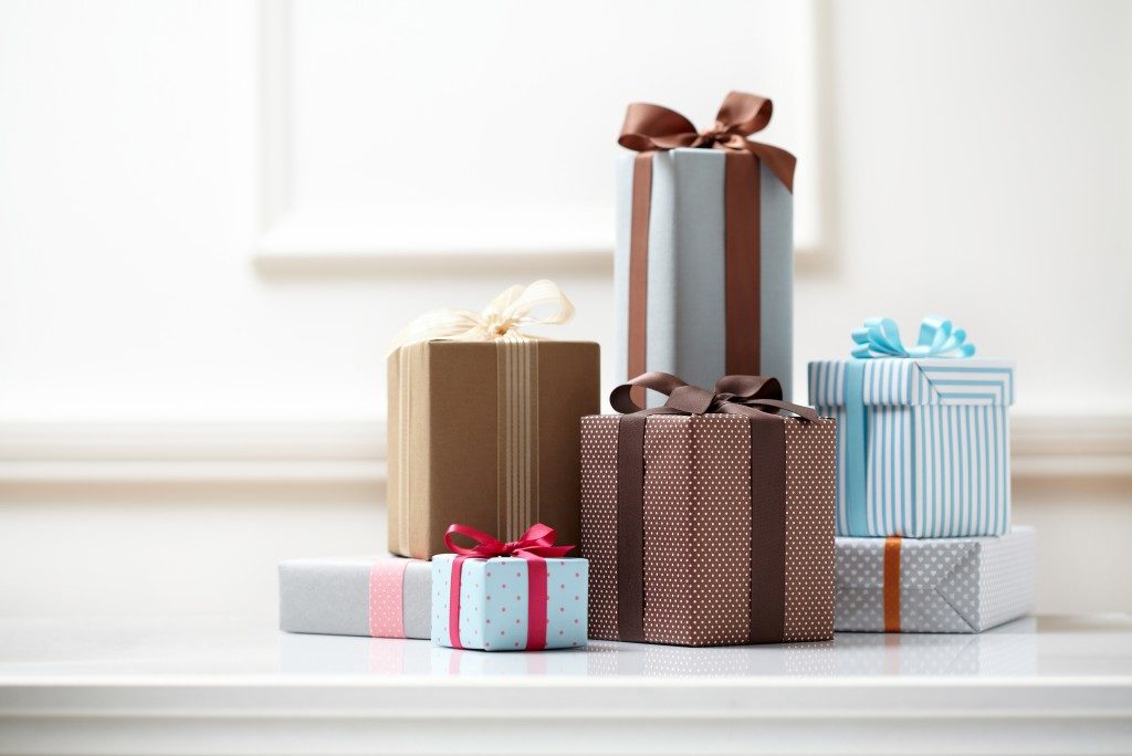multiple gifts in different sizes