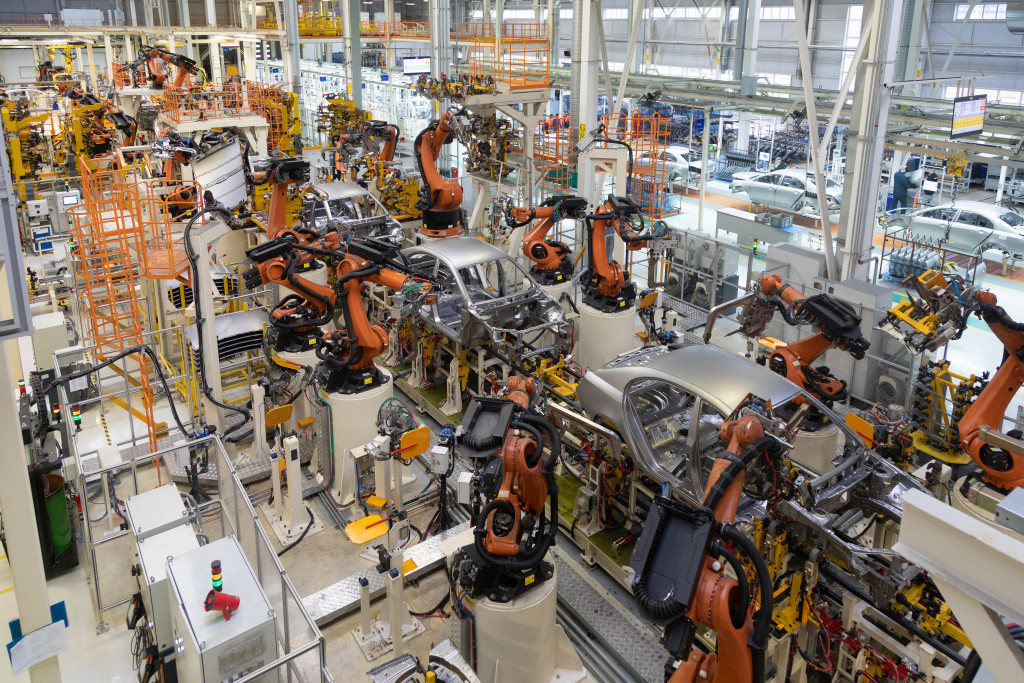 robots automating product manufacturing