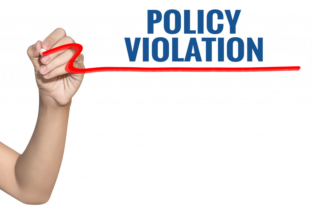 policy violation note