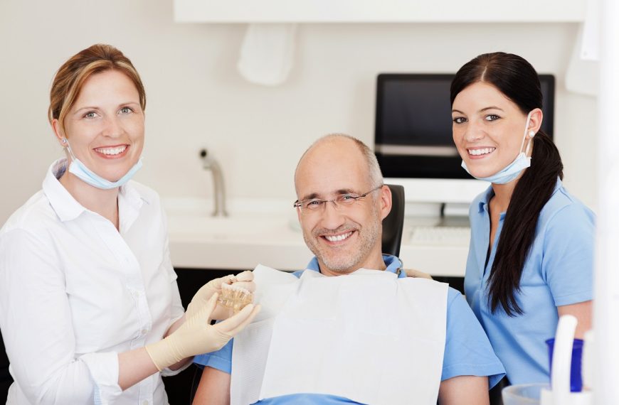 a man having his dental check up