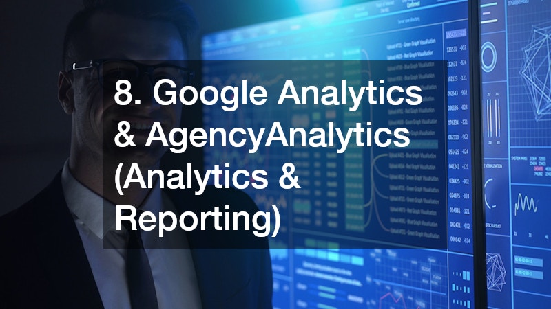 a man with analytics data in the background